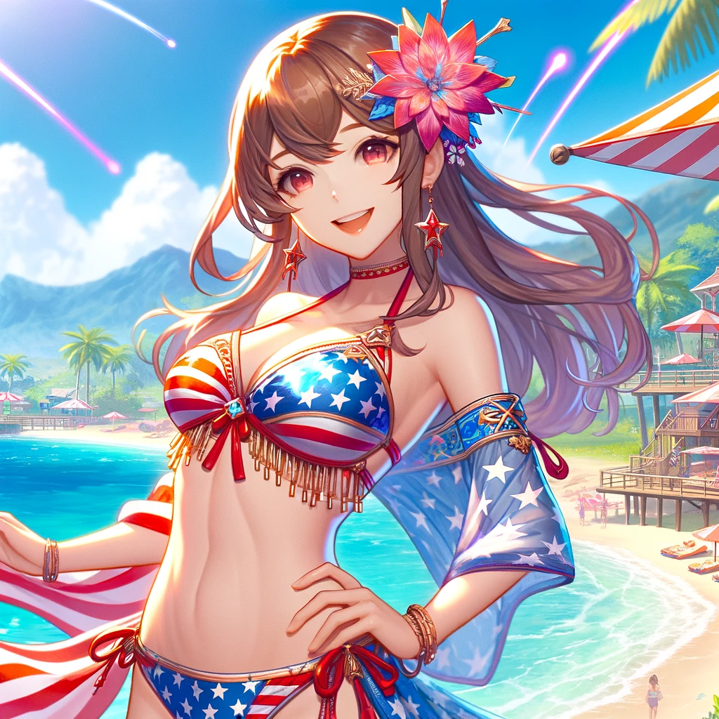 アメリカの水着女子